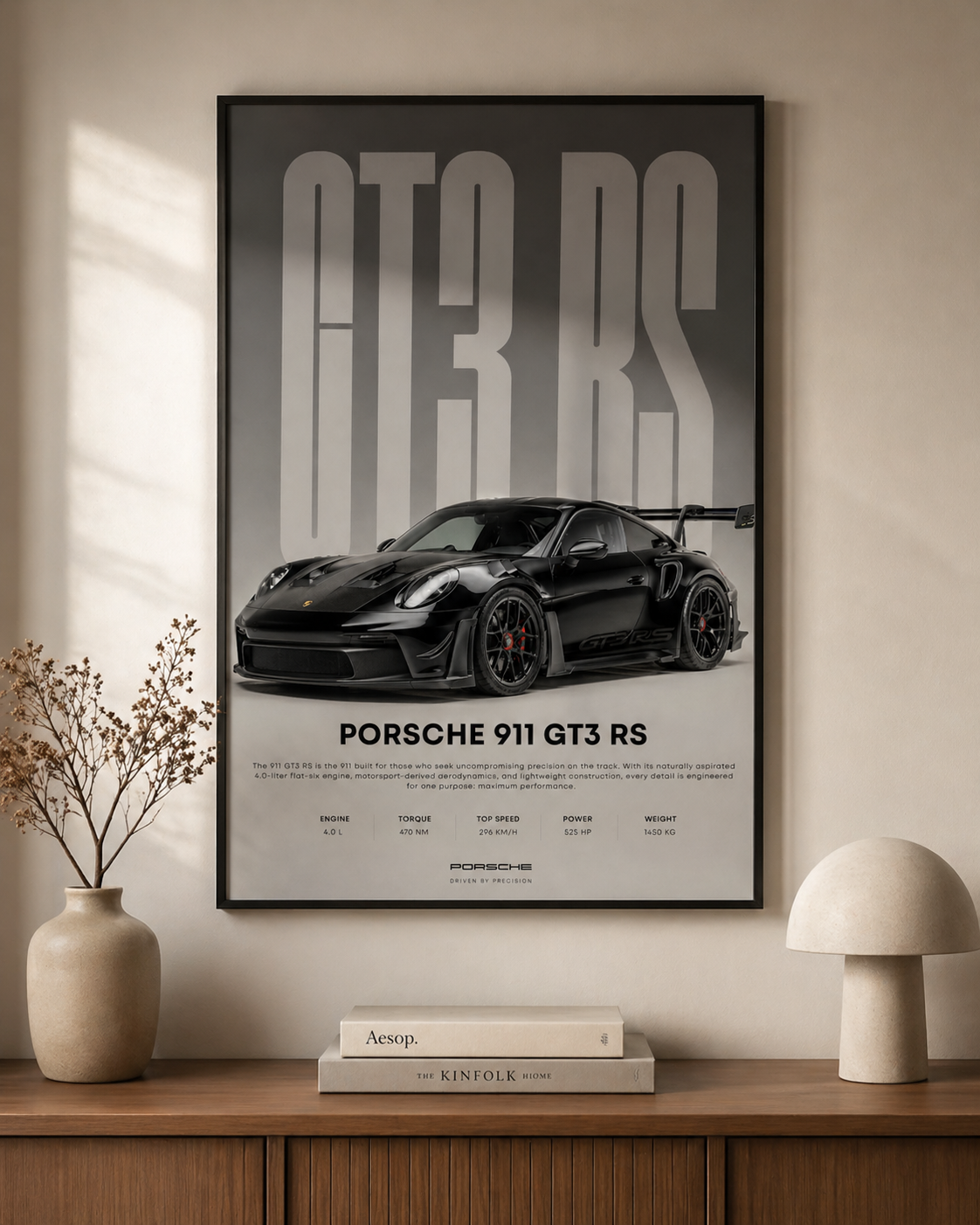 Porsche 911 GT3 RS Wall Art Print | Premium  Automotive Poster