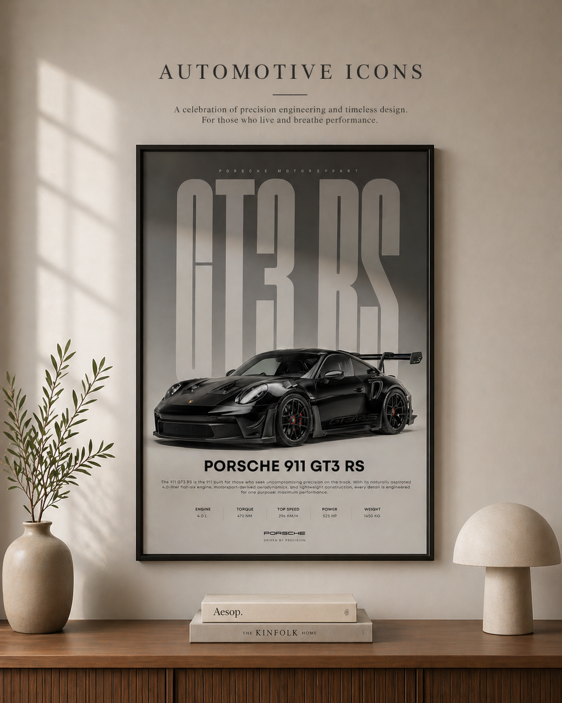 Porsche 911 GT3 RS Wall Art Print | Premium  Automotive Poster
