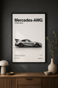 AMG GT Black Series Wall Art Print | Minimalist German Car Poster