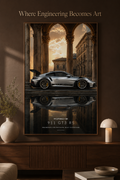 PORSCHE 911 GT3 RS Wall Art Print | Roman Architecture Supercar Poster