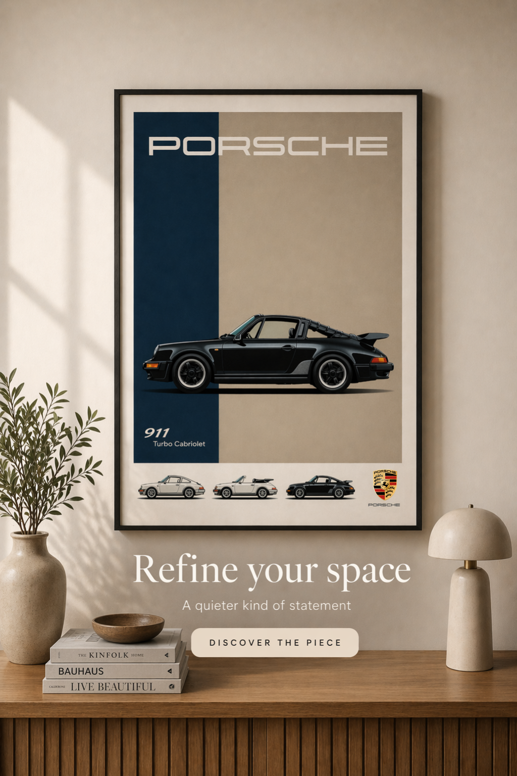 Porsche 911 1969 Vintage Poster | Swiss Archive Wall Art | Classic Car Print