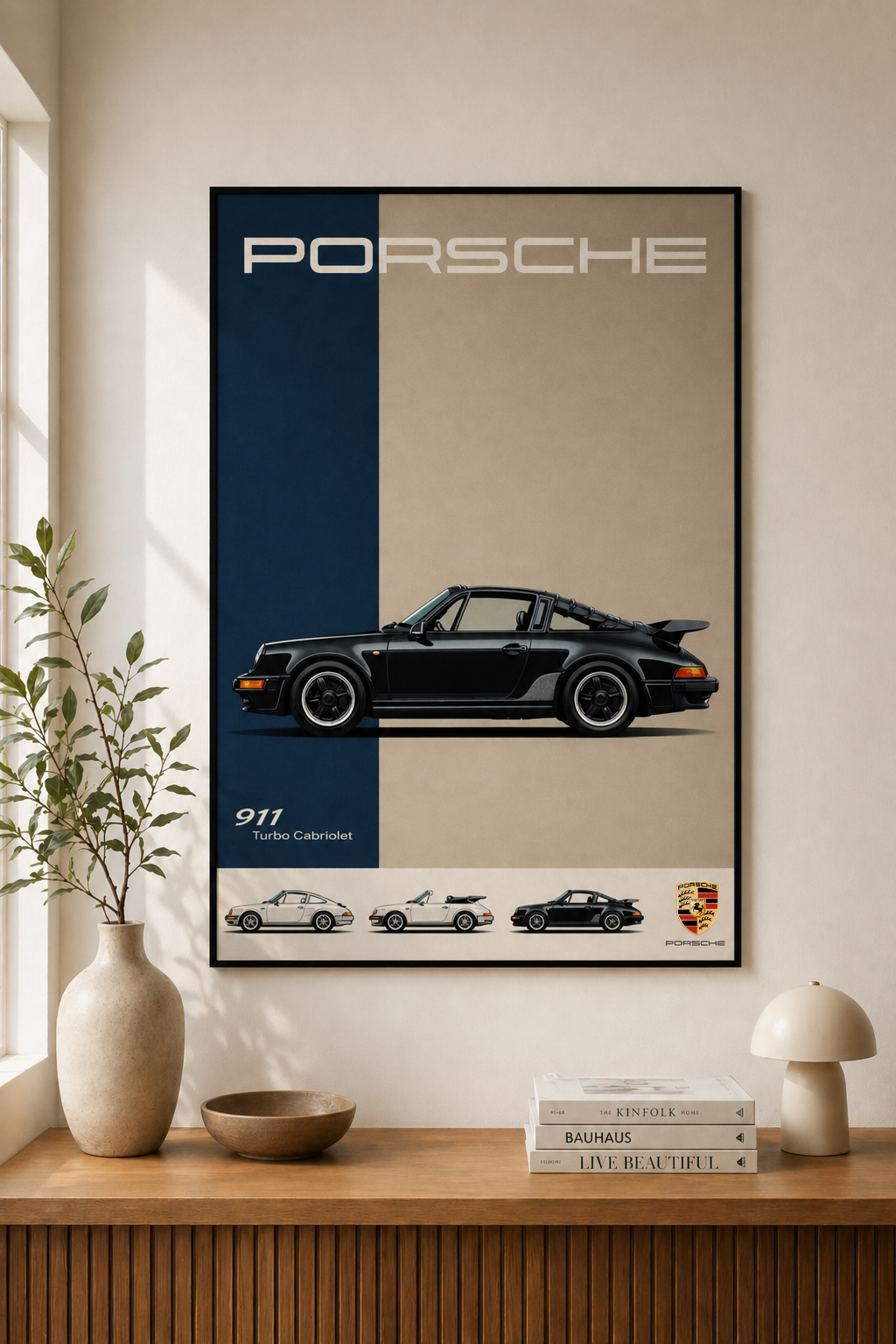 Porsche 911 1969 Vintage Poster | Swiss Archive Wall Art | Classic Car Print